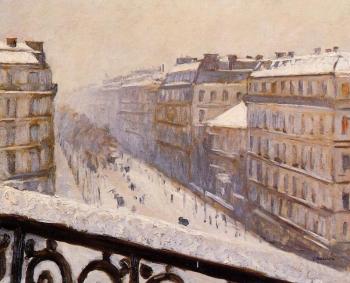 古斯塔夫 卡裡伯特 Boulevard Haussmann Snow